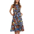 thumbnail image 1 of Vestido bohemio de verano estampado sin mangas para mujer Pompotops  ghjkhdj2310, 1 of 6
