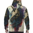 thumbnail image 7 of Naloa Colorful Ink Cute Horse Men's Casual Hooded Collar Drawstring Hoodies Pullover Sweatshirts Casual Long Sleeve Shirts-3X-Large, 7 of 7