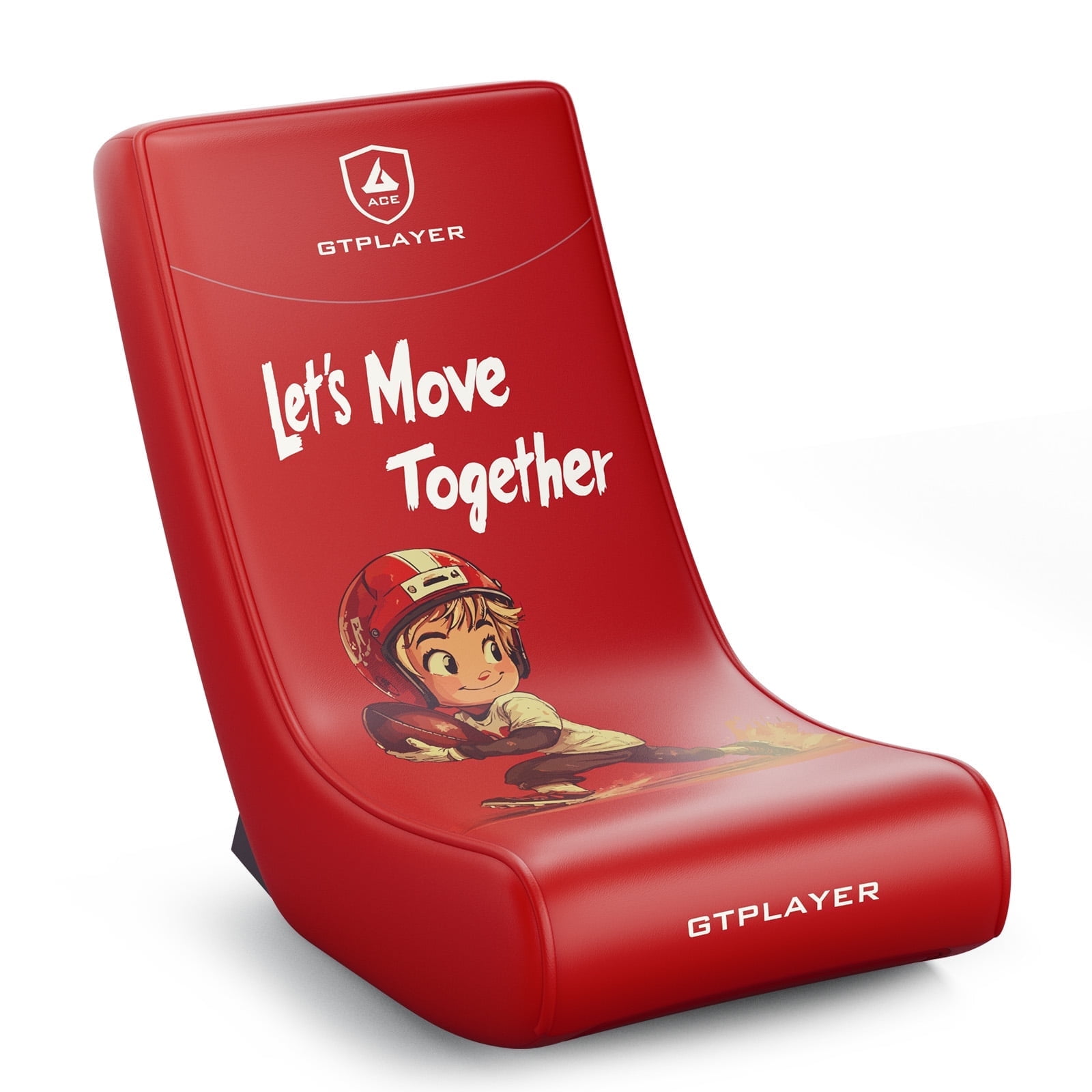 GTPLAYER Floor Rocker Gaming Chair，Orange