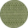 thumbnail image 1 of Unique Loom Outdoor Trellis Geometric Rug 7' 10 x 7' 10 Round Green/Ivory, 1 of 1