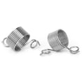 thumbnail image 2 of Knitting Thimble, Knitting Ring Knitting Ring For Finger 2Pcs 17mm 19mm Stainless Steel Coiled Knitting Thimble Guide Finger Ring Knitting Crafts Tool Accessories For DIY, 2 of 7