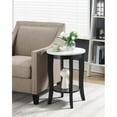 thumbnail image 3 of Convenience Concepts American Heritage Table d'Appoint Ronde, Fini Bois Noir, 3 of 6