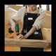 thumbnail image 4 of Delantal de Chef para Hombre, Delantal de Lona de AlgodóN Resistente con Espalda Cruzada con Correas Ajustables y Bolsillos, Color Negro, 4 of 5
