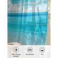 thumbnail image 6 of Sheer Curtains 45 Inch Length, Coastal Beach Semi Sheer Curtains Light Filtering Window Treatment, Modern Ocean Wave Sea Nautical Sky Blue Privacy Voile Drapes for Living Room Bedroom 52x45 Inch, 6 of 7