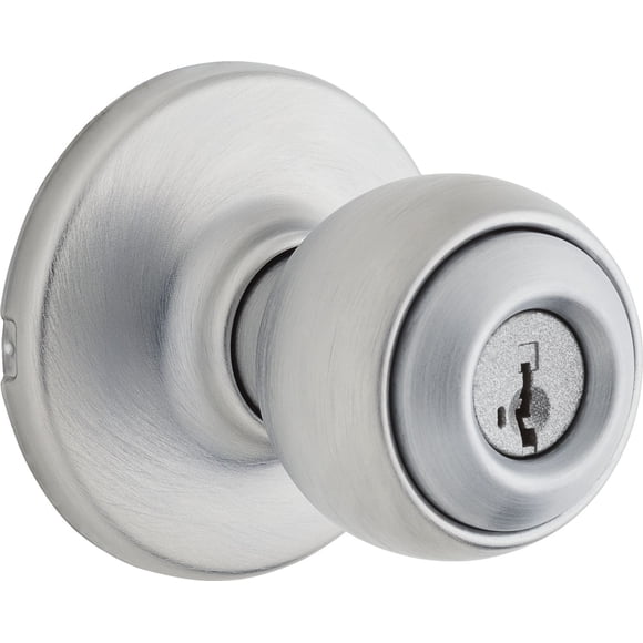 Essentials by Weiser pour portes d’entrée Ball en Chrome Satiné