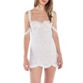 thumbnail image 1 of Coduop Women's Sleeveless Spaghetti Strap Mini Dress Lace Floral Cocktail Mini Dress, 1 of 8