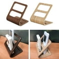 thumbnail image 2 of Hesroicy TV Remote Control Holder Storage Rack - Wooden Organizer Stand for Remote Controls and Mobile Phones, 2 of 8
