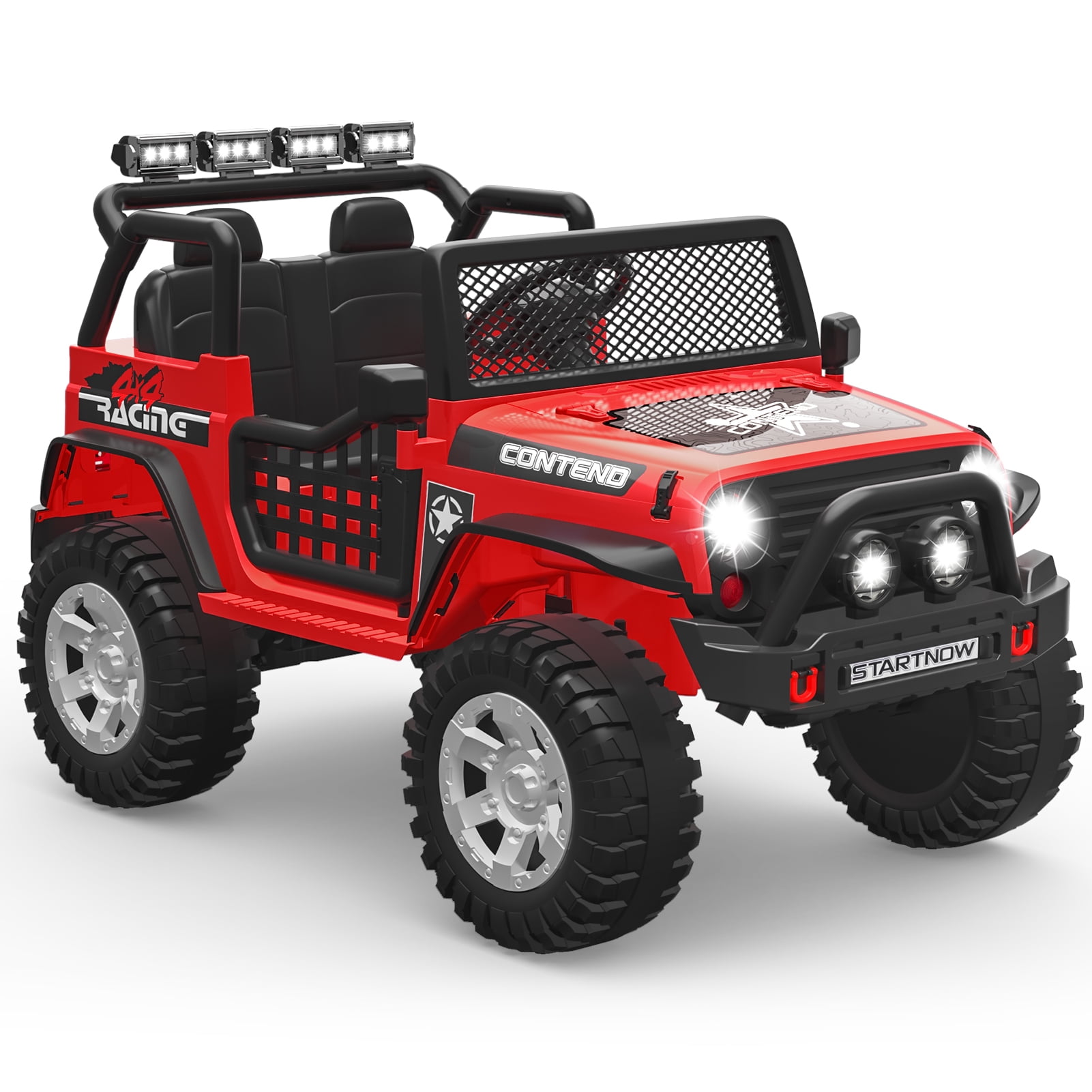 Sakiyrr 12V Ride on Truck Car with Remote Control, Fake 2Seater