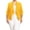 Mustard, variant on Moa Collection Women's Chic Plus Size Office Blazer – Rolled Up 3/4 Sleeves Open Front
