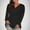 Black, variant on BRGZLK Womens Long Sleeve Shirts Loose Fashion Solid V Neck blouse Pullover Fall Tops Casual Workout Y2K Clothes Black XXXL
