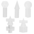 thumbnail image 3 of Geometric Solids 10Pcs Resin Geometrical Sketch Sculpture Practice Model Indoor Use Home Decoration Learning Tools, 3 of 3