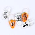 thumbnail image 4 of Calcomanías adhesivas para decoración de uñas de Halloween, 25 calcomanías autoadhesivas 3d para decoración de uñas Diy con Sku de ojo de araña fantasma Feliz Sencillez, 4 of 5