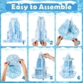 thumbnail image 4 of Soporte para magdalenas NatNarr Frozen con forma de copo de nieve azul de 3 niveles, x2, 4 of 7