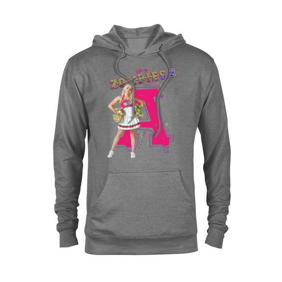 Disney Channel Zombies 2 Addison Cheer A  - Pullover Hoodie for Adults- Customized-Graphite Heather