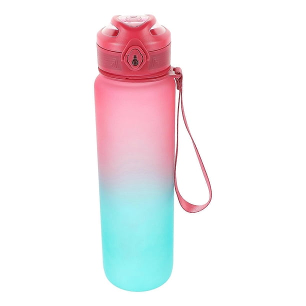Durable Outdoor Water Bottle Portable Design Great For Fitness And Sports 1000ml Easy To Carry With Hanging Strap 1Pack