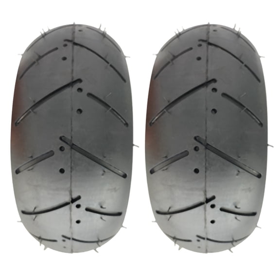 2X 90/65-6.5 Tubeless Tyre 11 Inch Vacuum Tire for Electric Scooter, 47Cc 49Cc Mini Motorcycle Accessories