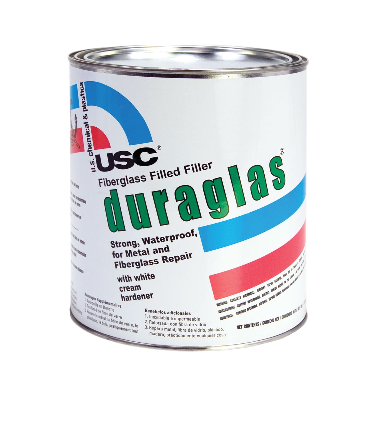 US Chemical & Plastics 24030 Duraglas Fiberglass Filler, 1-Gallon USC-24030