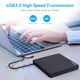 thumbnail image 3 of Apiker Unidad de DVD Externa, USB3.0 CD DVD +/-RW Laptop Writer, Unidad óptica con Ranura SD, Cable Tipo-C y Estuche de Transporte, Multifuncional, para PC Desktop Mac Book Windows 10/8/ 7 Sistema operativo Linux Ormromra HMKY451, 3 of 8