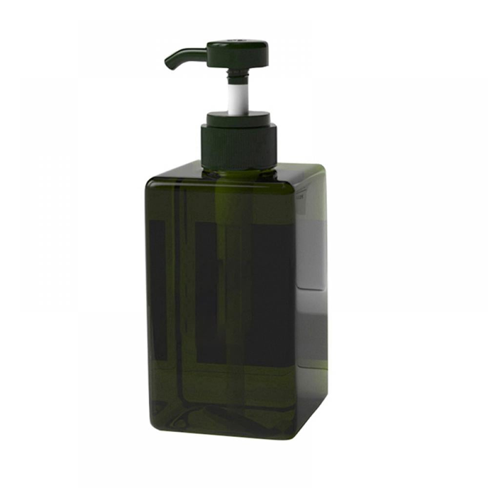 250/450/650ml Modern Square Plastic Refillable Foaming Hand Soap Dispenser Pump Bottle for Bathroom Vanities or Kitchen Sink, Countertops