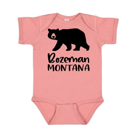 

Inktastic Bozeman Montana Black Bear Silhouette Gift Baby Boy or Baby Girl Bodysuit