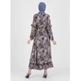 thumbnail image 4 of Brown - Saxe - Polka Dot - Crew neck - Unlined - Viscose - Dress - Refka, 4 of 5