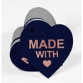 thumbnail image 3 of Inkdotpot Rose Gold Foil Paper Hang Tags Made With Love Wedding Favor Tags 50 Pieces, 3 of 6