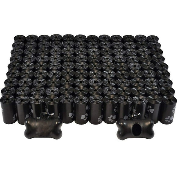 Sac à Excréments Biodégradable pour Chien et Chat, Déchets Dégradables, Transporteur de Nettoyage pour la Maison et le Voyage, Ordures, Nettoyage des Excréments d'Animaux, 15 Sacs/rouleau
