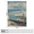 thumbnail image 4 of Chilfamy  Wooden Rowboat Blanket Gifts for Women Men Girls Kids Soft Warm Lightweight Cozy Nautical Coastal Throw Blankets for Bed Sofa Living Room Couch Home Decor White, 4 of 6