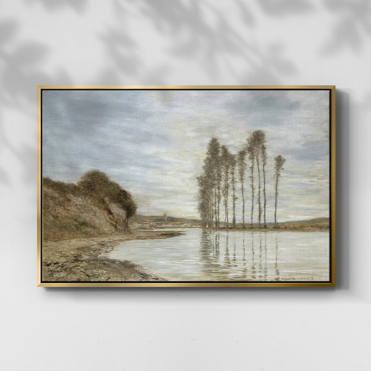 Vintage Landscape-CCCXLV By Wexford Home Framed in Gold Wood Gallery Wrapped Canvas 27 in. x 41 in.