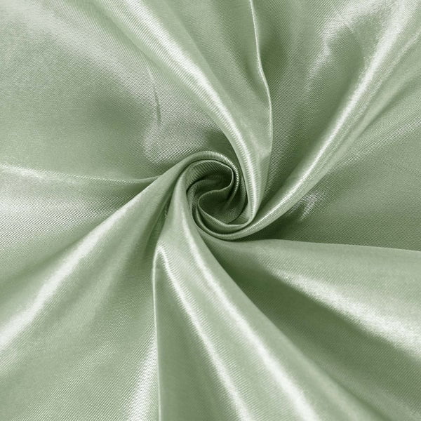 100 Pack Sage Green Satin Table Napkins - 20x20 Inch, Reusable, Washable For Weddings & Parties