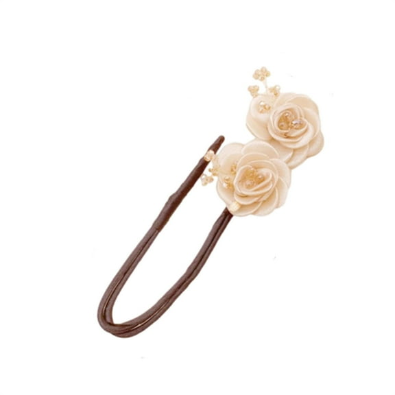 SENGTONG Sheer Fabric Hair Bun Maker,Lazy Hair Bun Maker Lazy Hair Curler Bun Maker,Easy Hair Bun Maker For Women Metal Barrettes for Girls