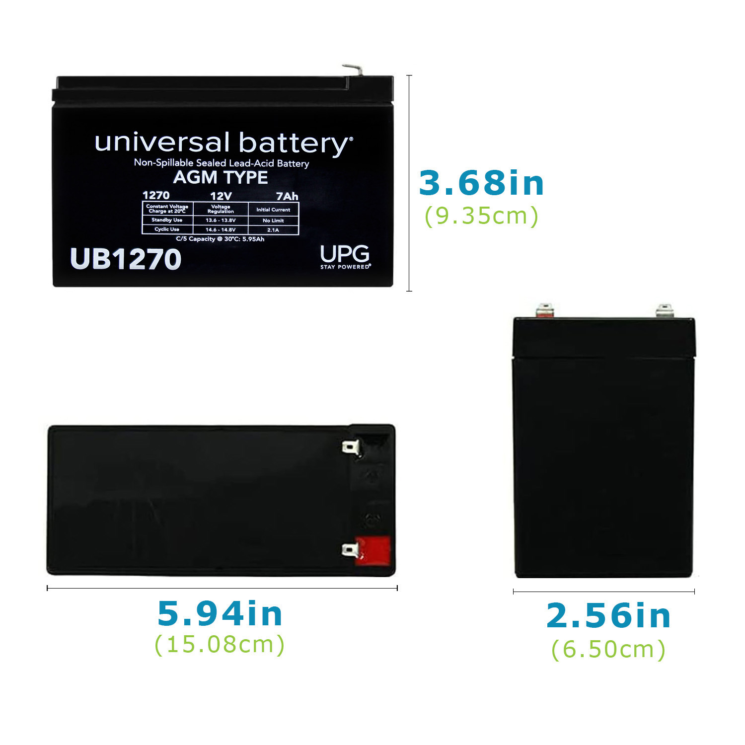 Universal Battery UB1270 Replacement Rhino Battery - image 2 of 6