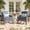 Blue, variant on Ovios Patio Chairs Set of 2 All-Weather Wicker Patio Furniture Chairs Set Rattan High-Back Outdoor Armchairs with Cushions, Denim Blue