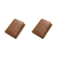 thumbnail image 4 of Sonducket Cartera de cuero para hombre, portátil, plegable, Vintage, exquisito bolsillo para fotos, trifold, elegante, monedero para marido, Café Ligero 2piezas, 4 of 6
