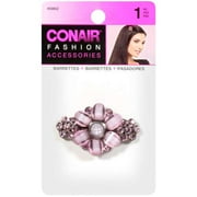 Conair 1pk Flower Stone Barrette
