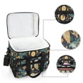 thumbnail image 6 of FORMRS Insulated Cooler Bag 24 Cans Capacity Soft Leakproof Lunch Box with Side Pockets, Brown Mystical Owls, 6 of 7