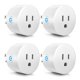 thumbnail image 1 of Enchufe inteligente, minienchufes WiFi que funcionan con Alexa y Google Assistant, enchufe inteligente con temporizador y controlador de grupo, enchufe WiFi para el hogar, no requiere concentrador, ce JFHHH pequeña, 1 of 5