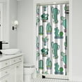 thumbnail image 2 of Desert Style Shower Curtain - Southwestern Cactus & Succulent Art, 36x72 Inch Waterproof Quick-Dry Bath Curtain, Machine Washable (Boho Hotel Decor), 2 of 4