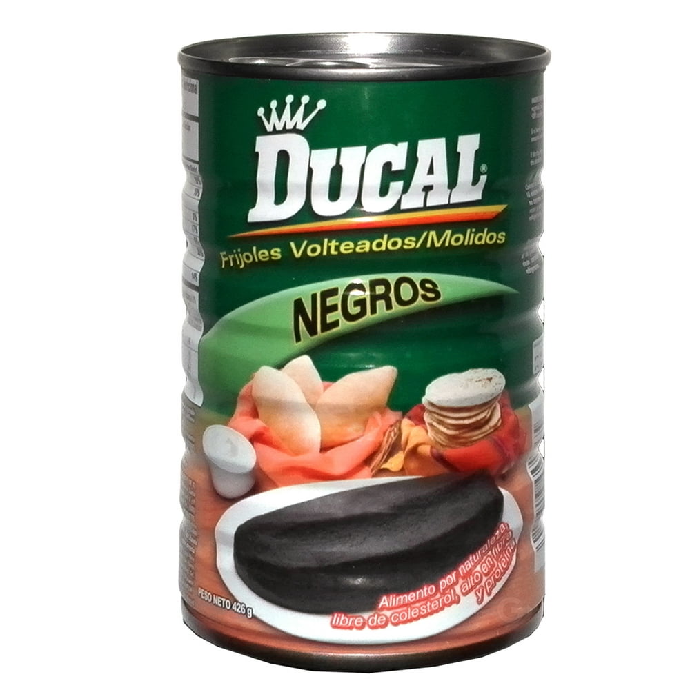Ducal Refried Black Beans 15 oz Frijoles Negros Refritos (Pack of 1