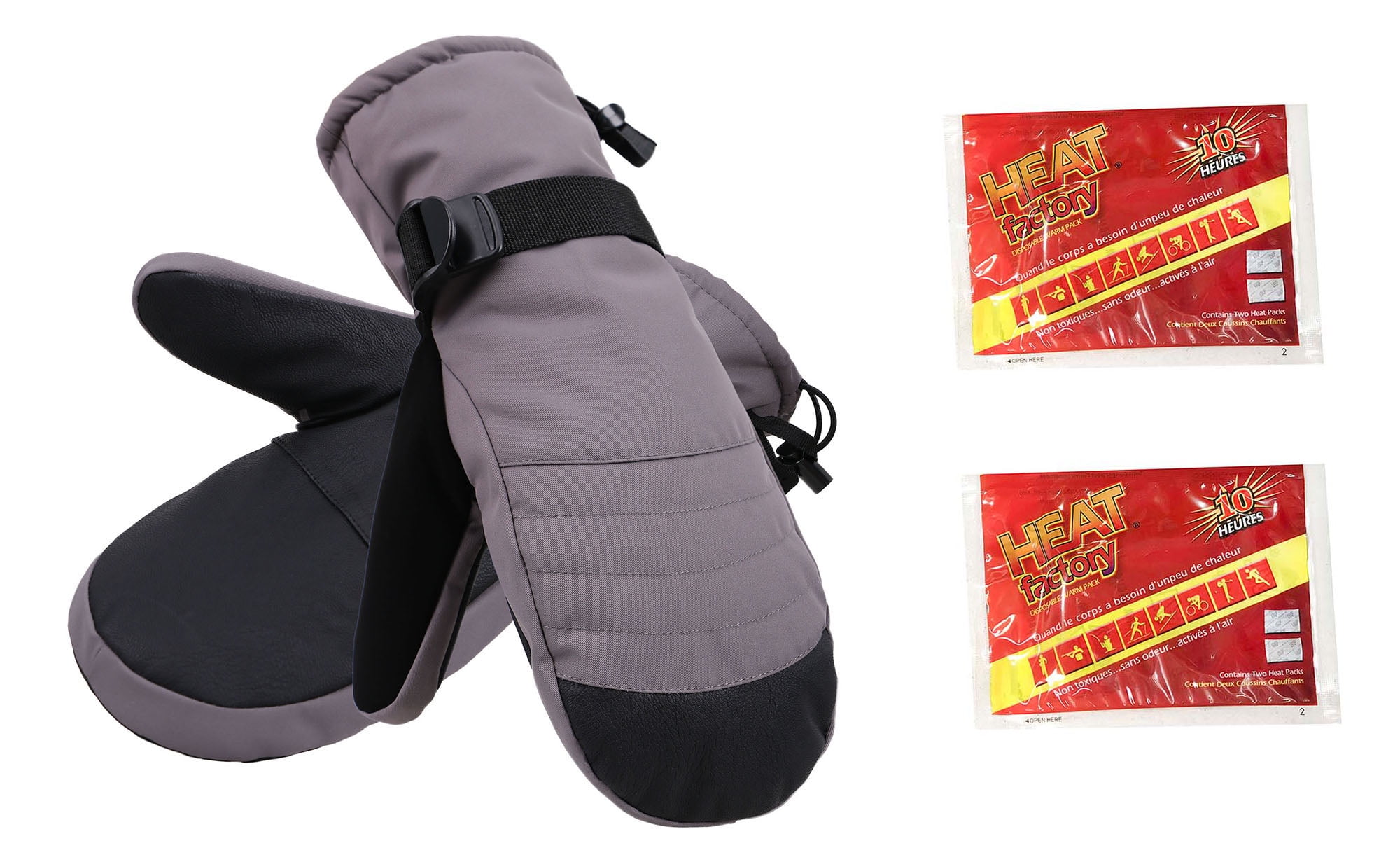 Men's Ski and Snowboarding Mittens with Handwarmer Pocket