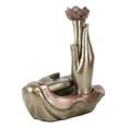 thumbnail image 6 of Zen Yoga Meditation Buddha Mudra Hands Lotus Flower Backflow Incense Burner, 6 of 9