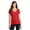 Bright Red, variant on Port & Company Ladies Fan Favorite V-Neck Tee