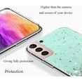thumbnail image 4 of Compatible with Samsung Galaxy S21 FE 5g Case Clear Glitter Silicone, Phone Case for Samsung S21 FE Case Glitter Sparkle Pink Shockproof Thin Cover (Green), 4 of 7