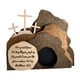 thumbnail image 1 of Jesucristo hecho a mano tumba vacía escena de Pascua cruz religiosa madera decoración de escritorio, 1 of 5
