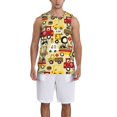thumbnail image 4 of Easygdp Skull Men's Mesh Basketball Jersey Quick Drying Sleeveless Shirts Fitted Muscle Tank Tops Sport Round Neck T-Shirt - Small, 4 of 9
