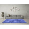 thumbnail image 3 of Ahgly Company Indoor Round Patchwork Blue Transitional Area Rugs, 8' Round, 3 of 4