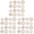 thumbnail image 3 of unbranded 300 pcs  Wooden Gear Decorations Mini DIY Wooden Crafts Wood Gear Shaped Cutouts, 3 of 8