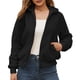 thumbnail image 2 of Pntutb moda mujer cálido Faux Coat Cardigan invierno sólido manga larga prendas de vestir exteriores liquidación Pntutb Pntutb-824, 2 of 5