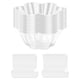 thumbnail image 4 of Mini tazas de postre,Tazas de postre con cucharas Tazones para servir en fiestas,Cuencos de postre Copas de frutas Transparentes en forma de flor,Vasos desechables pequeños y reutilizables, 4 of 8
