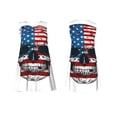 thumbnail image 7 of Goofa American Flag Skull for Summer Dresses for Women – Beach Floral Sundress, Casual Pockets Boho Tank Dress for Hot Days, 7 of 7